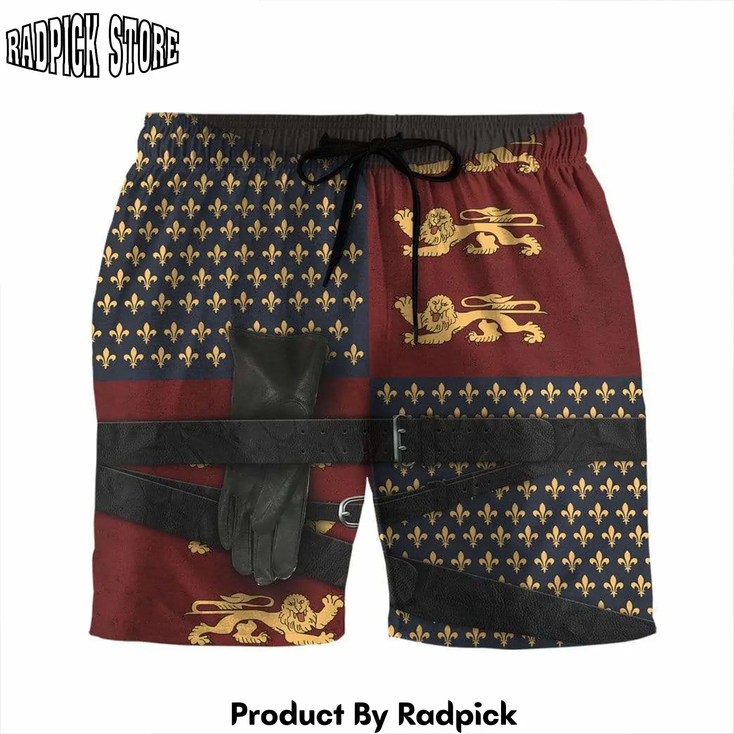 Radpick 3d henry v custom beach shorts swim trunks rp631453